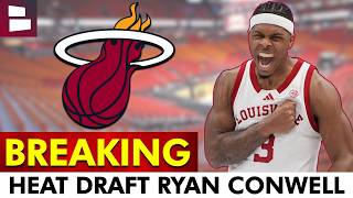 🚨JUST IN: Miami Heat Draft Ryan Conwell In The 2nd Round Of The 2026 NBA Draft - INSTANT REACTION