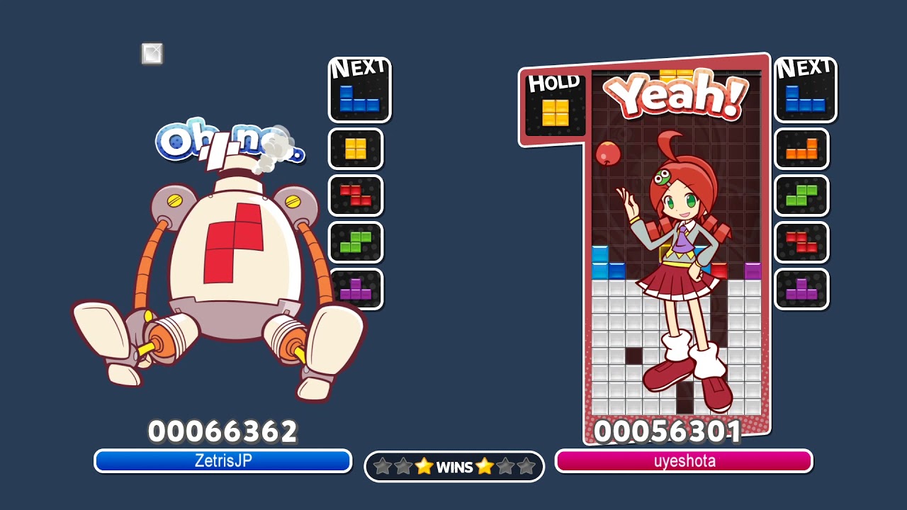 [Puyo Puyo Tetris AI] Zetris vs uyeshota (12)