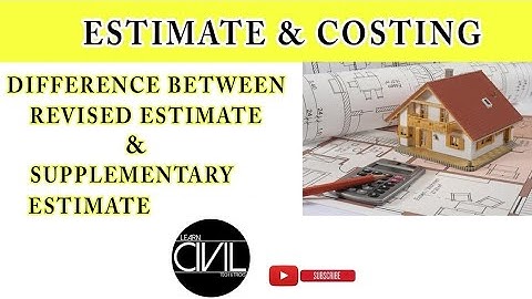 Difference between Revised Estimate & Supplementary Estimate (QSC) - [HINDI]