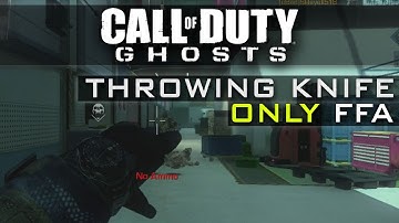 CoD Ghosts FFA Throwing Knife Only LIVE #2