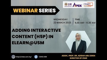 Adding Interactive Content (H5P) in eLearn@USM