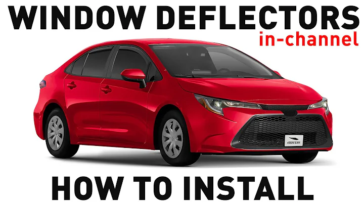 How to install Shatterproof In-Channel Window Deflectors for Toyota Corolla 2020-2024