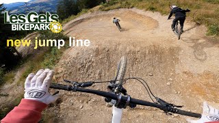 New jump line ; les Gets bike park ; 2023