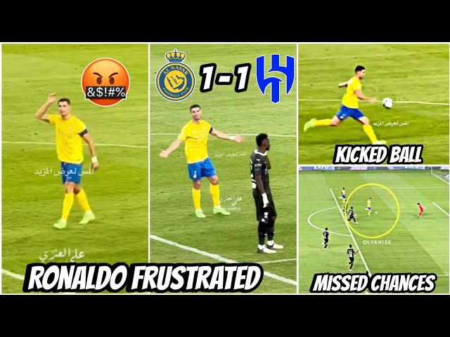 😡 Ronaldo's Epic Frustration! Superstar Missed Many Chances Against Al Hilal class=