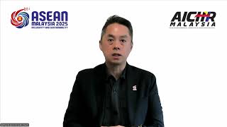 AICHR Chair Edmund Bon | Gender-Sensitive Maternity Protection and Care System (22 Oct 2025)