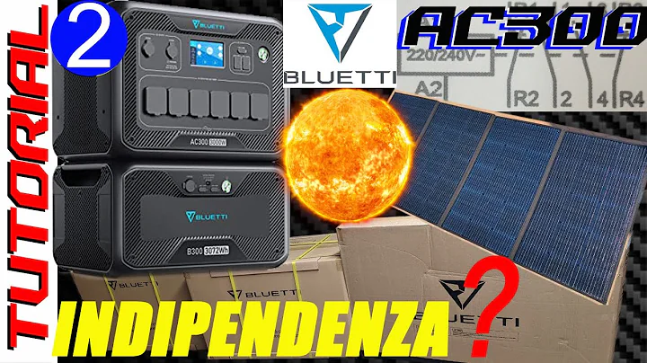 Energy self-sufficiency...  Bluetti AC300 B300 SP350 solar inverter with 3kw power station storage