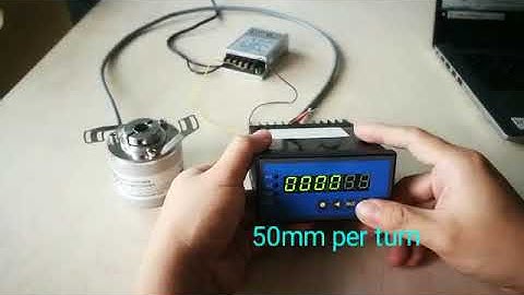 How to set the indicator connecting with SSI output absolute encoder