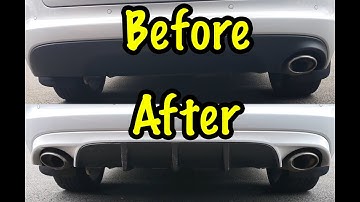 How to upgrade Jaguar XF Rear Bumper Diffuser on the 2.2D Single exhaust.