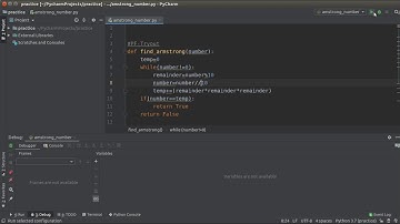 InfyTQ PF Day6 Video 11 Assgn 45 debug armstrong number