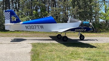 Sonex-B | Aeromomentum AM15h First Start with Propeller and Short Taxi Test