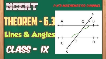 Class - 9th | Ex - 6 Theorem 6.3 | (Lines and Angles) | Maths | NCERT CBSE
