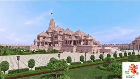 Bhavya Ayodhya Ram mandir 3D Animation 3d walk through 🙏