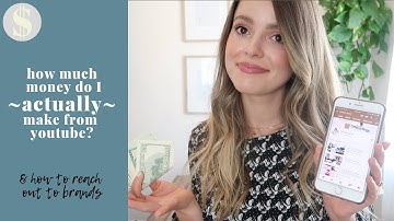 How Much $ Do I ACTUALLY Make on YouTube? (& How to Reach Out to Brands)