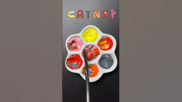 Guess the mixed color of Catnap #colormixing #satisfying #sharkzhan