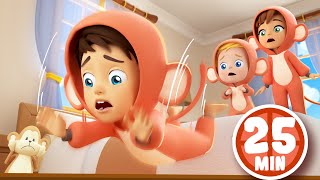5 Little Monkeys Jumping on the Bed + More Nursery Rhymes and Cartoons for Kids