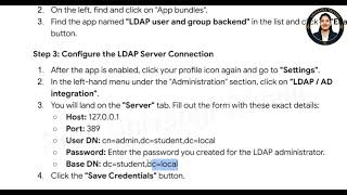 Practical 9 Connect Nextcloud to the LDAP Directory Practical 9 Connect Nextcloud to the LDAP Directory