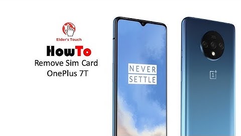 #HowTo - Remove the SIM card from the OnePlus 7T