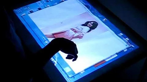 Fast Windows 7 manipulation with Apple magic trackpad style multi-touch gestures on multitouch table