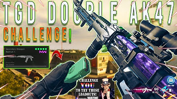 Doing The TRUE GAME DATA Double AK47 Class Setup CHALLENGE On Rebirth Island! (Cold War Warzone)
