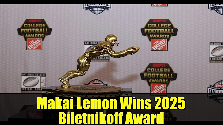 Makai Lemon Wins 2025 Biletnikoff Award | USC Wide Receiver Dominates College Football