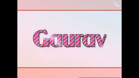 Gaurav name WhatsApp status video