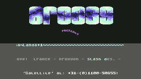 Arcoss Intro 8 ! Commodore 64 (C64)