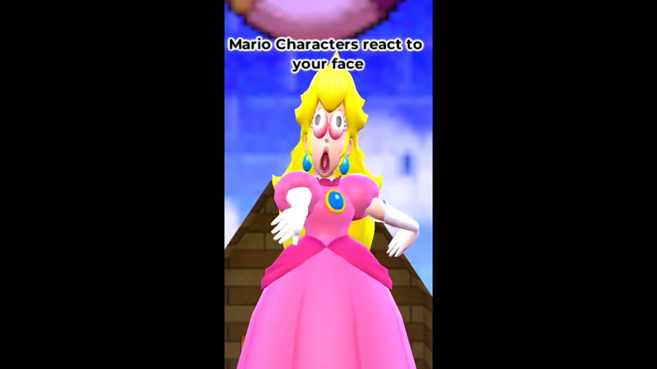 Mario Characters React To Your Face Shorts