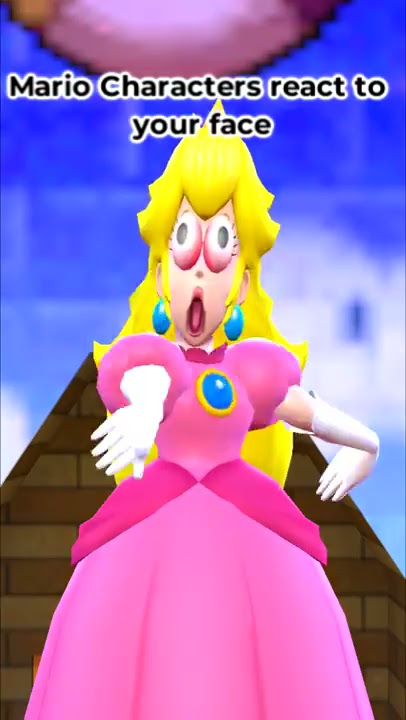 Mario Characters react to your face #shorts