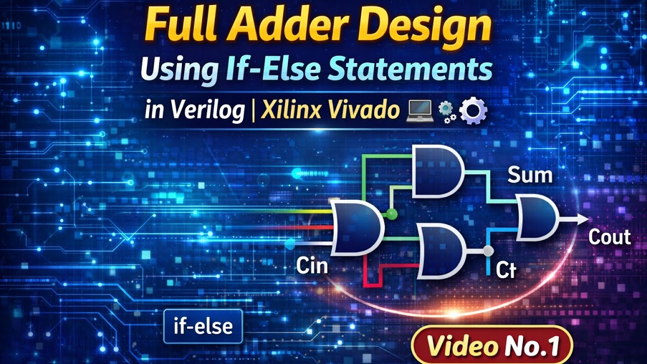 Full Adder Design Using If-Else Statements in Verilog | Xilinx Vivado ...