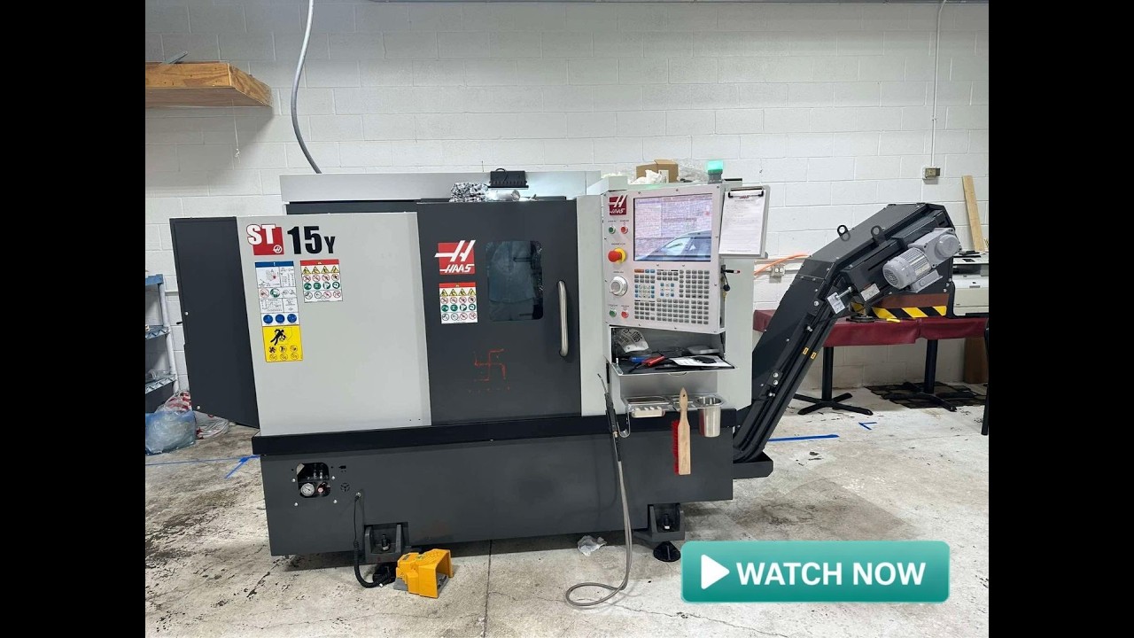 Lot 560 - 2024 HAAS ST-15Y CNC LATHE - YouTube