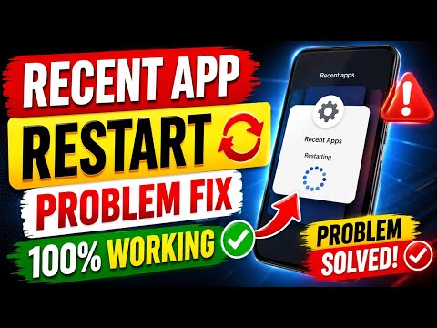 How to Fix Recent App Restart Problem | Solving Background App Refresh Issues