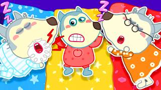 Lets Sleep Together  Ten In The Bed Song  Little Wolf Kids