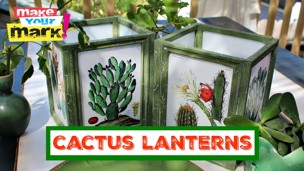 How to: Dollar Store Frame Lanterns - YouTube