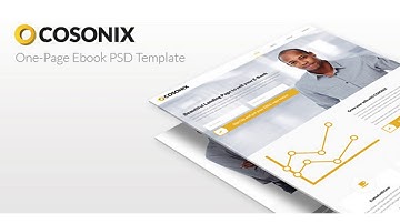 Cosonix One-Page E-Book PSD Template | Themeforest Website Templates and Themes