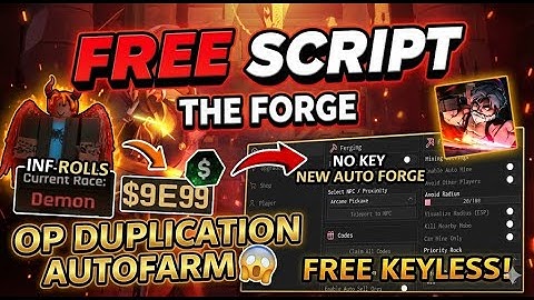 The Forge Script *NO KEY* - Instant Forge, Auto Ore, Auto Kill Enemies, Auto Potion