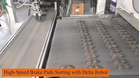 High-Speed Brake Pads Sorting | Delta Robot Pick & Place for Automotive Parts (90 pcs/min)
