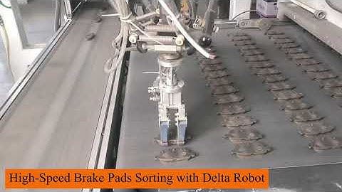 High-Speed Brake Pads Sorting | Delta Robot Pick & Place for Automotive Parts (90 pcs/min)