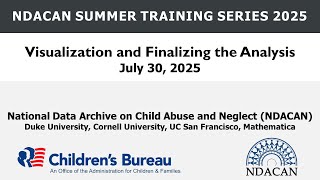 2025 Summer Training Series, Session 5, Visualization and Finalizing the Analysis