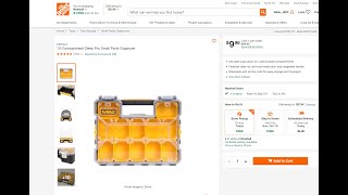 Dewalt Jobsite Organizer $9.98 TOOL DEAL is BACK Home Depot