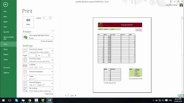 Bài 71: Căn chỉnh trang in và in ấn trong Excel