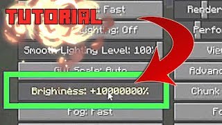 Minecraft Tutorial: How to Increase Your Brightness - 10,000% (Change Gamma Settings)