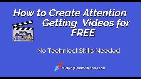 How to create a Real Estate Property Listing Video for Free