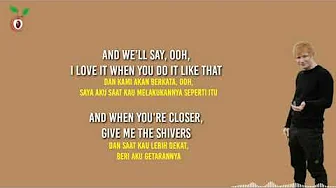 Ed Sheeran - Shivers | Lirik dan Terjemahan Bahasa Indonesia Ed Sheeran - Shivers | Lirik dan Terjemahan Bahasa Indonesia