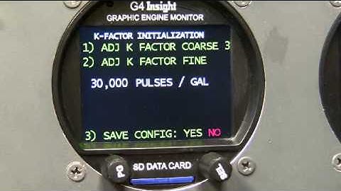 Set K-Factor Fuel Flow in G Series
