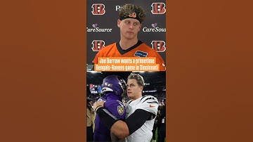 Joe Burrow wants a primetime Bengals-Ravens game IN Cincinnati 🏈 (via FOX19Joe | X)