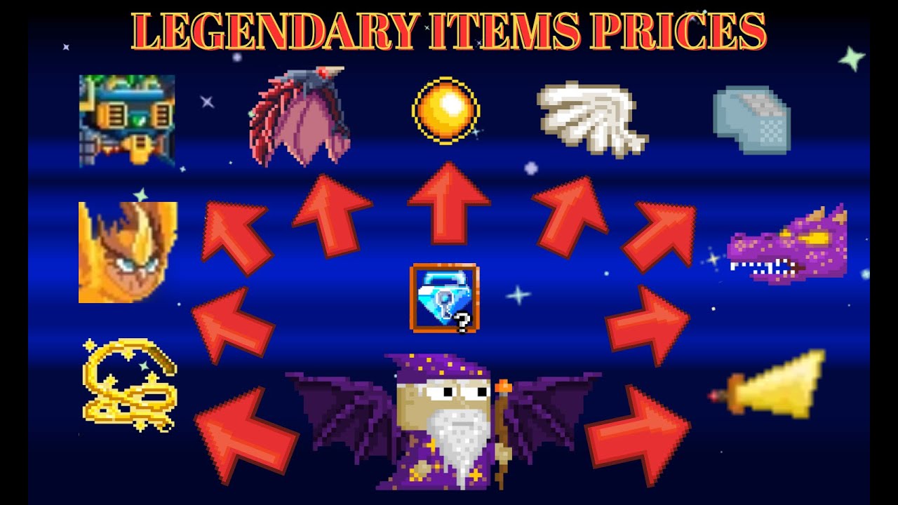 HOW MUCH WORTH ALL LEGENDARY ITEMS IN 2025 // GROWTOPIA PRICES