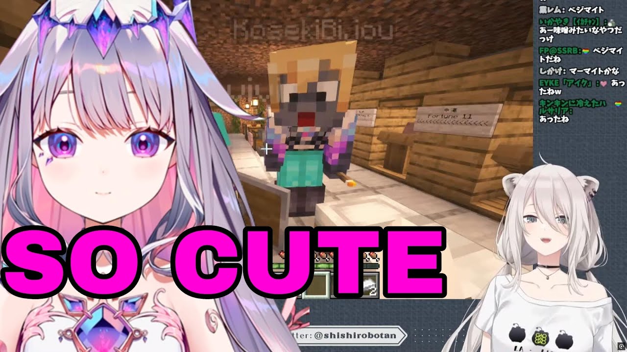 Shishiro Botan Teach Bijou Very Usefull Japanese Sentence | Minecraft [Hololive/Sub]