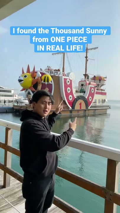 Thousand Sunny boat from ONE PIECE IN REAL LIFE in Japan! #japan #shorts