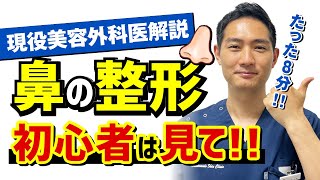 【8分でわかる】鼻の整形について初心者向けに解説してみた