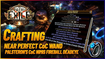 PoE 3.20 - Crafting a Near-Perfect CoC Wand | Palsteron